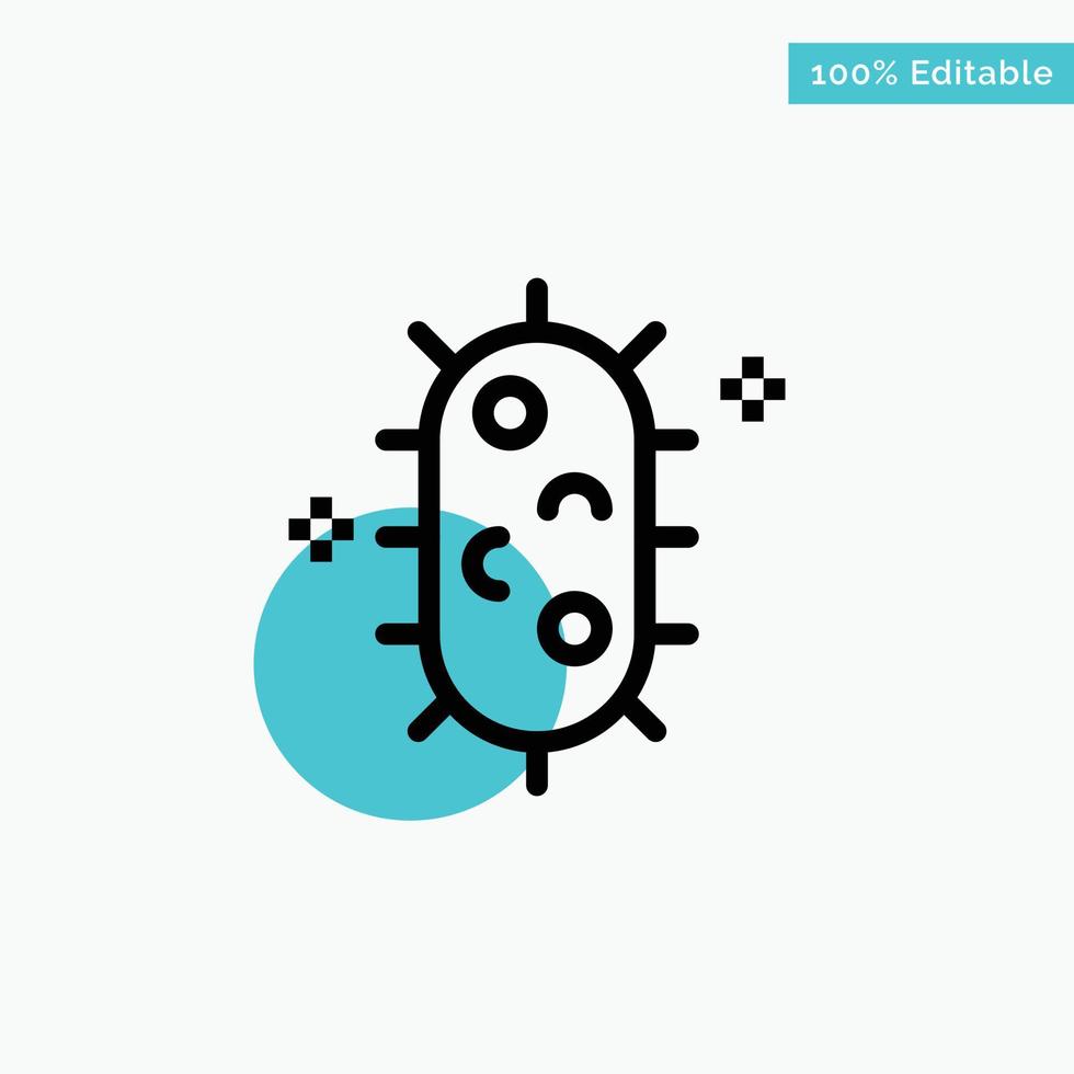 Bacteria Biochemistry Biology Chemistry turquoise highlight circle point Vector icon