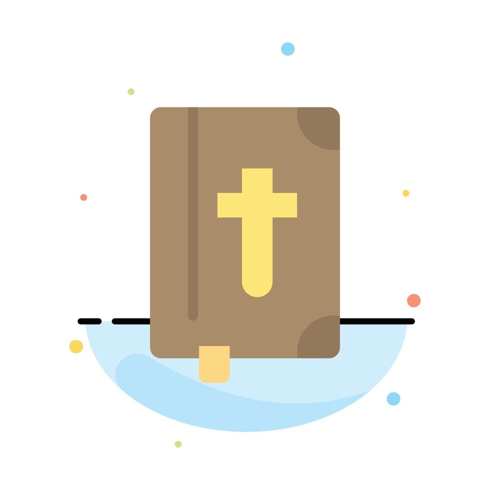 Book Bible Easter Holiday Abstract Flat Color Icon Template vector