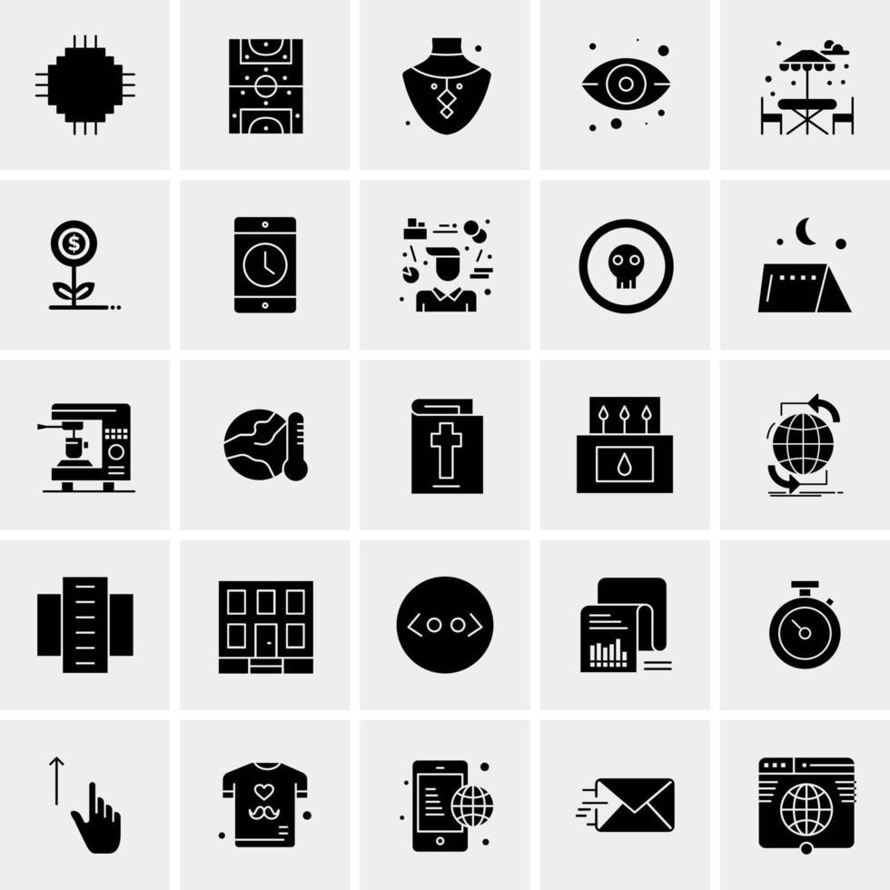 25 Universal Business Icons Vector Creative Icon Illustration to use in web and Mobile Related project