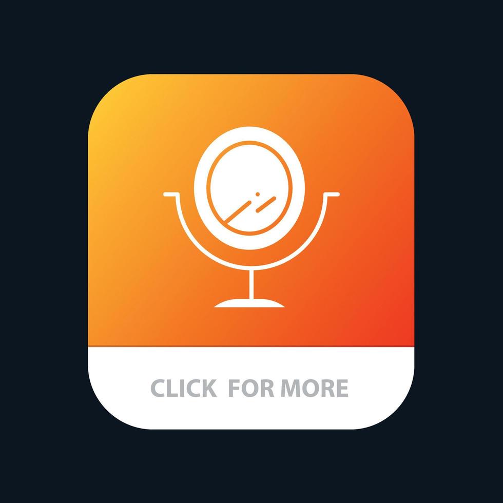 Mirror Fashion Mobile App Icon Design vector