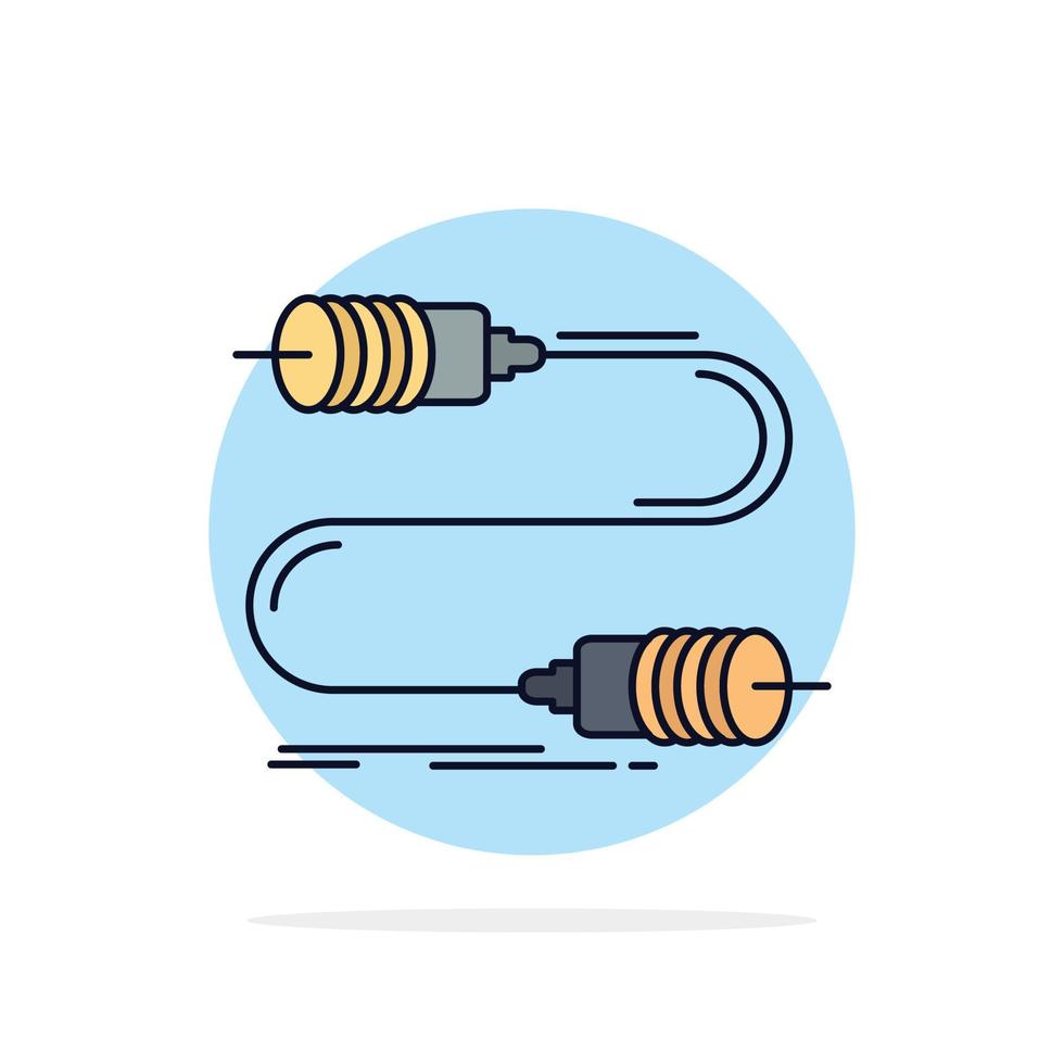 Buzz communication interaction marketing wire Flat Color Icon Vector