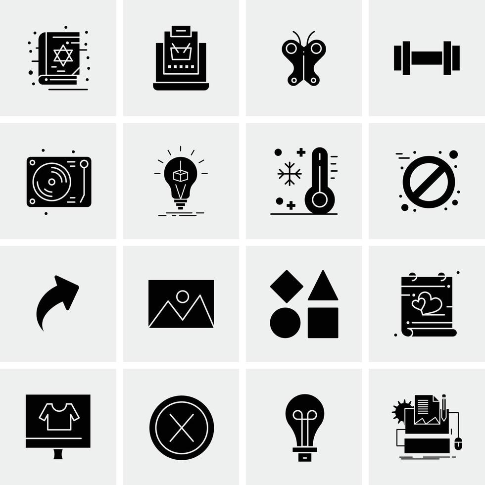 16 Business Universal Icons Vector Creative Icon Illustration to use in web and Mobile Related project