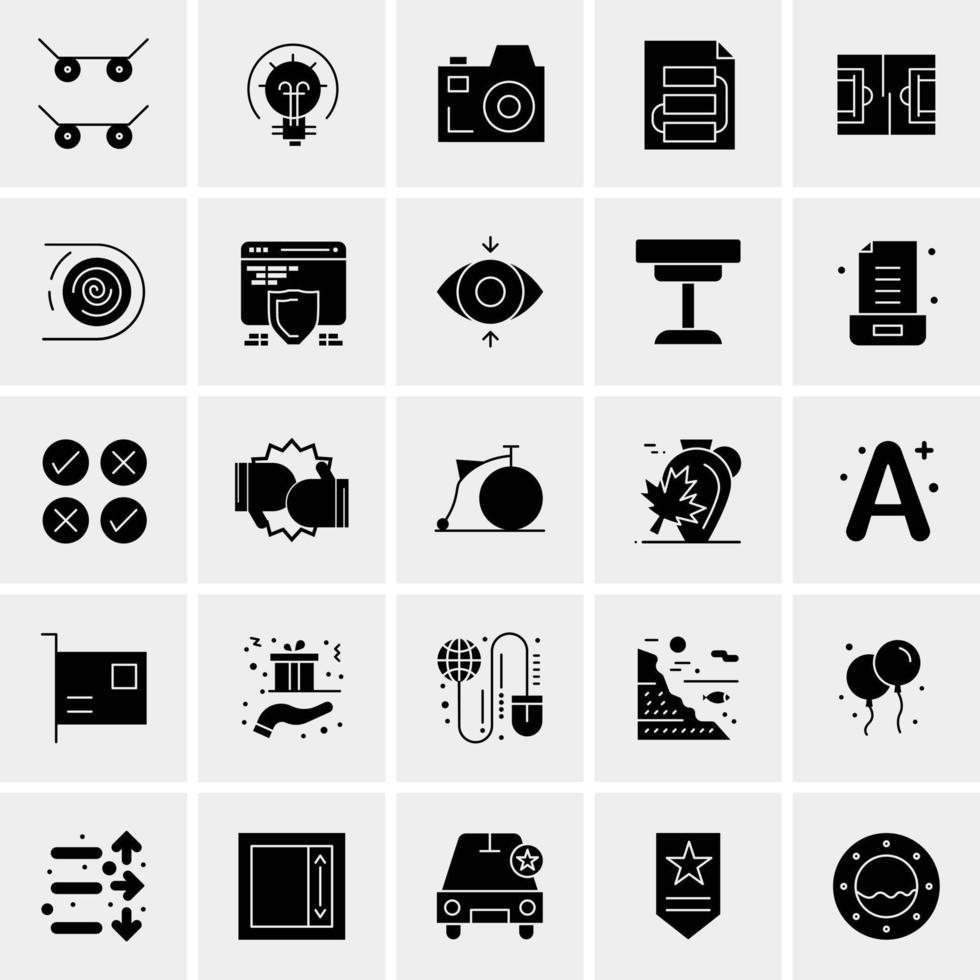 25 Universal Business Icons Vector Creative Icon Illustration to use in web and Mobile Related project