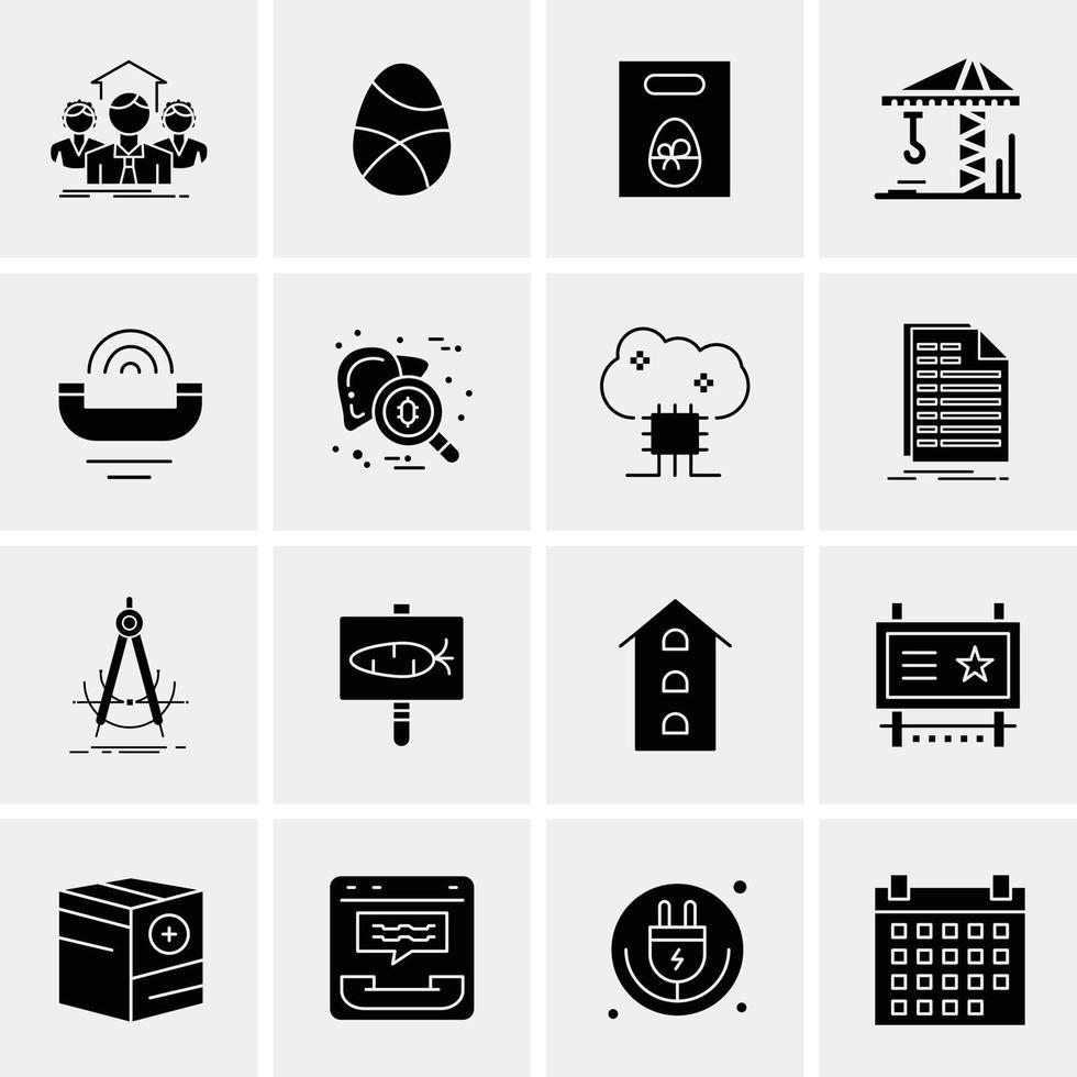 16 Business Universal Icons Vector Creative Icon Illustration to use in web and Mobile Related project