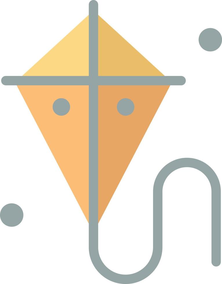Easter Kite Spring Madrigal  Flat Color Icon Vector icon banner Template