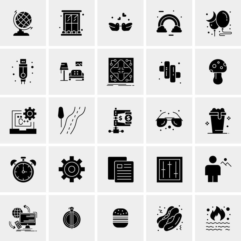 25 Universal Business Icons Vector Creative Icon Illustration to use in web and Mobile Related project