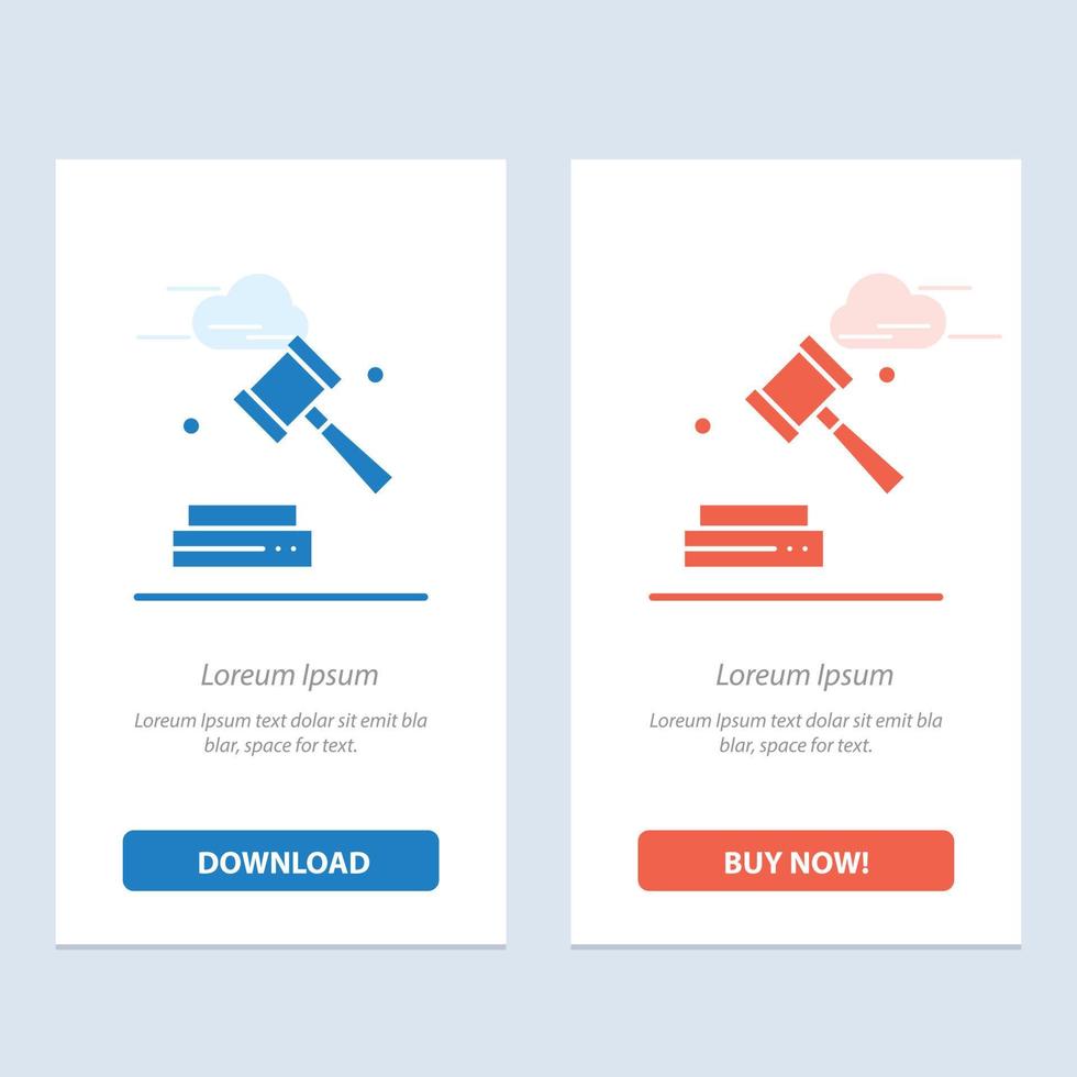 Business Copyright Digital Law  Blue and Red Download and Buy Now web Widget Card Template vector