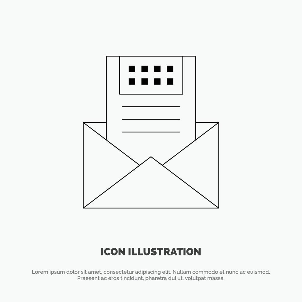 Email Communication Emails Envelope Letter Mail Message Line Icon Vector