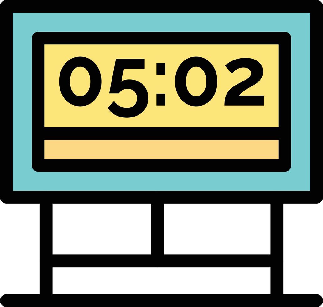 Board Game Score Scoreboard  Flat Color Icon Vector icon banner Template