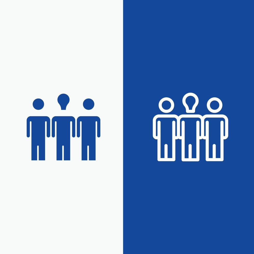 Coach Daybed Learning Motivation Line and Glyph Solid icon Blue banner Line and Glyph Solid icon Blue banner vector