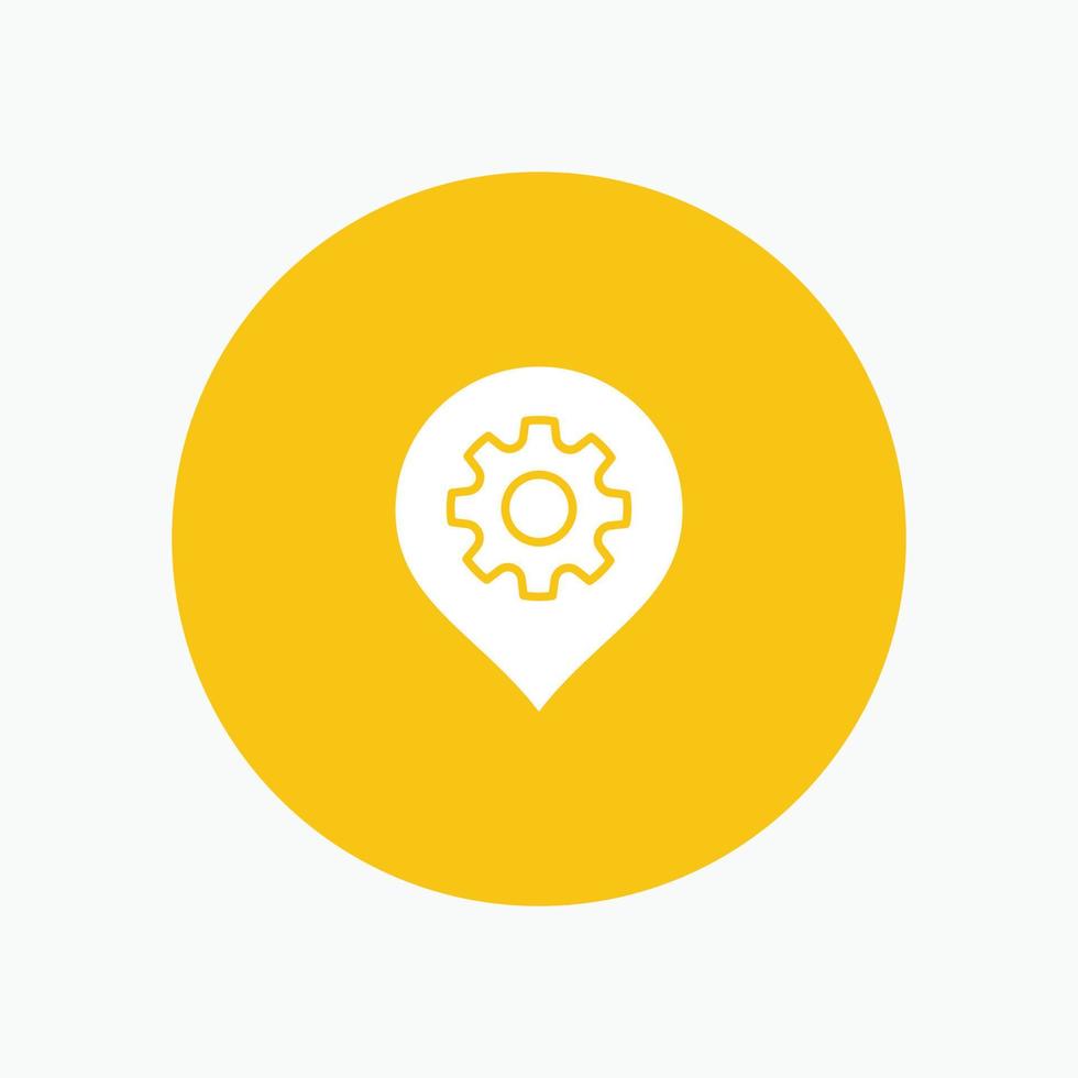 Gear Setting Location Map vector