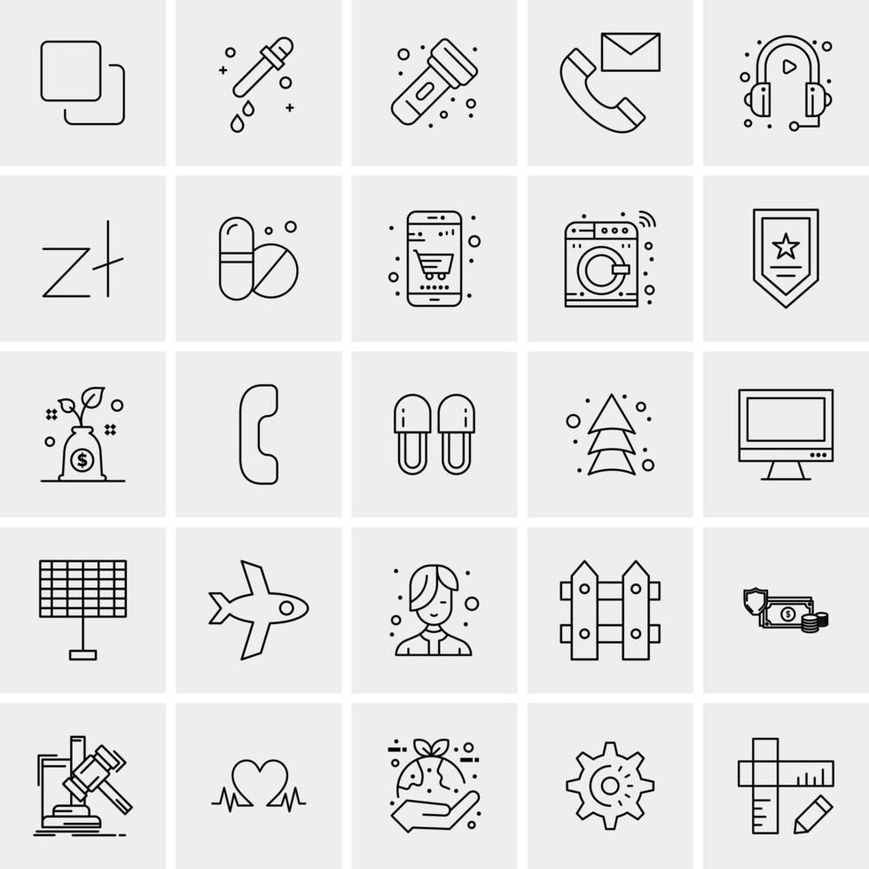 25 Universal Business Icons Vector Creative Icon Illustration to use in web and Mobile Related project