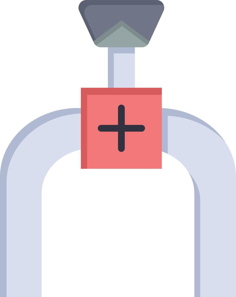 tubería tubería línea de gas color plano icono vector icono banner plantilla