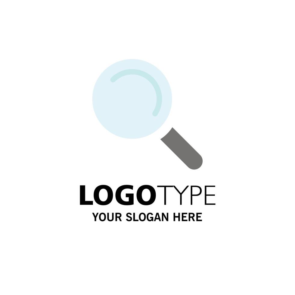 Find Search View Business Logo Template Flat Color vector