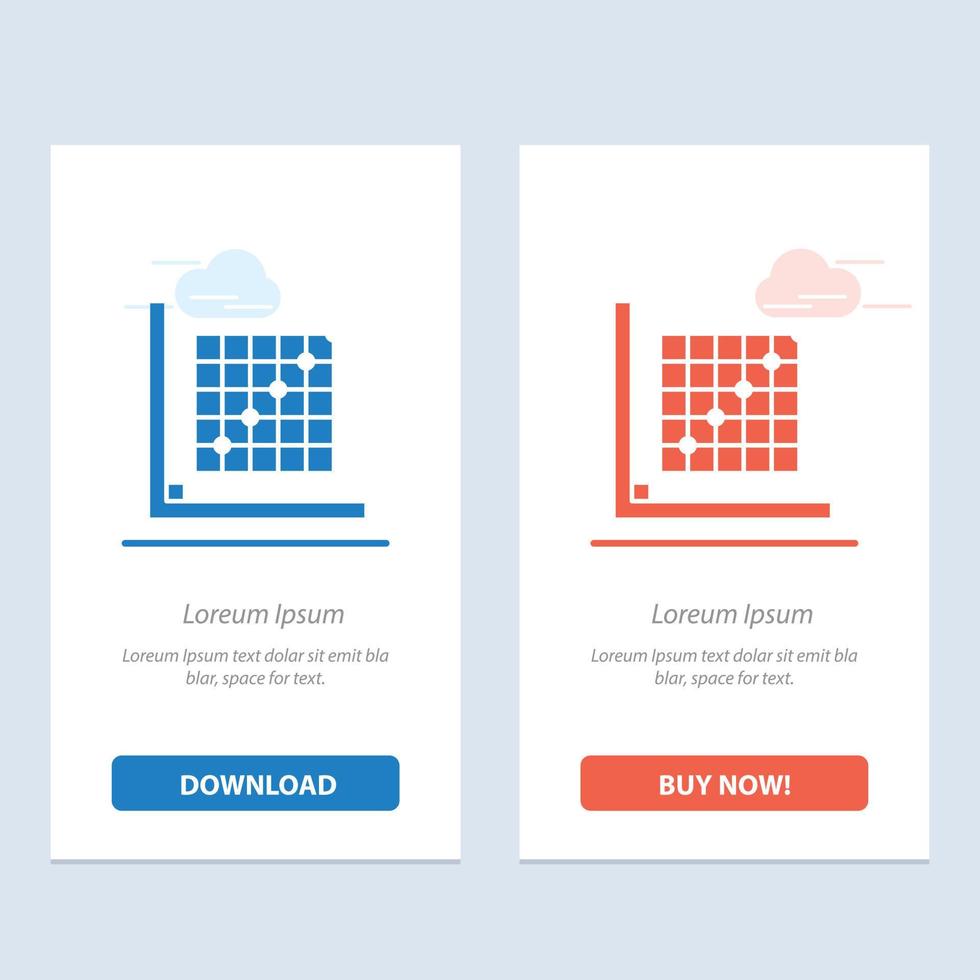 Color Correction Edit Form Grid  Blue and Red Download and Buy Now web Widget Card Template vector