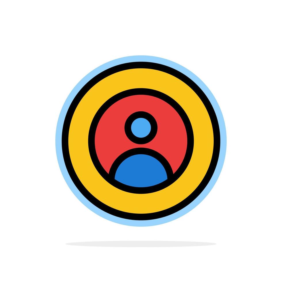 Earth Global People User World Abstract Circle Background Flat color Icon vector