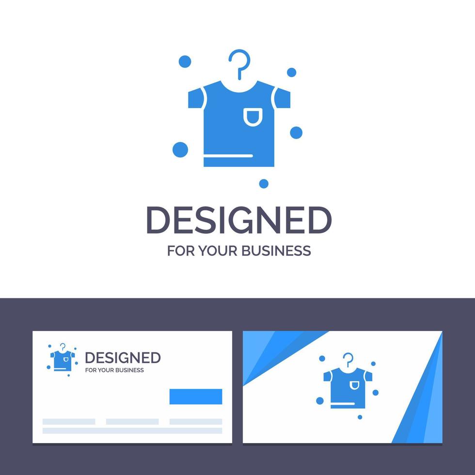 Creative Business Card and Logo template Clothes Drying Hanging Vector Illustration
