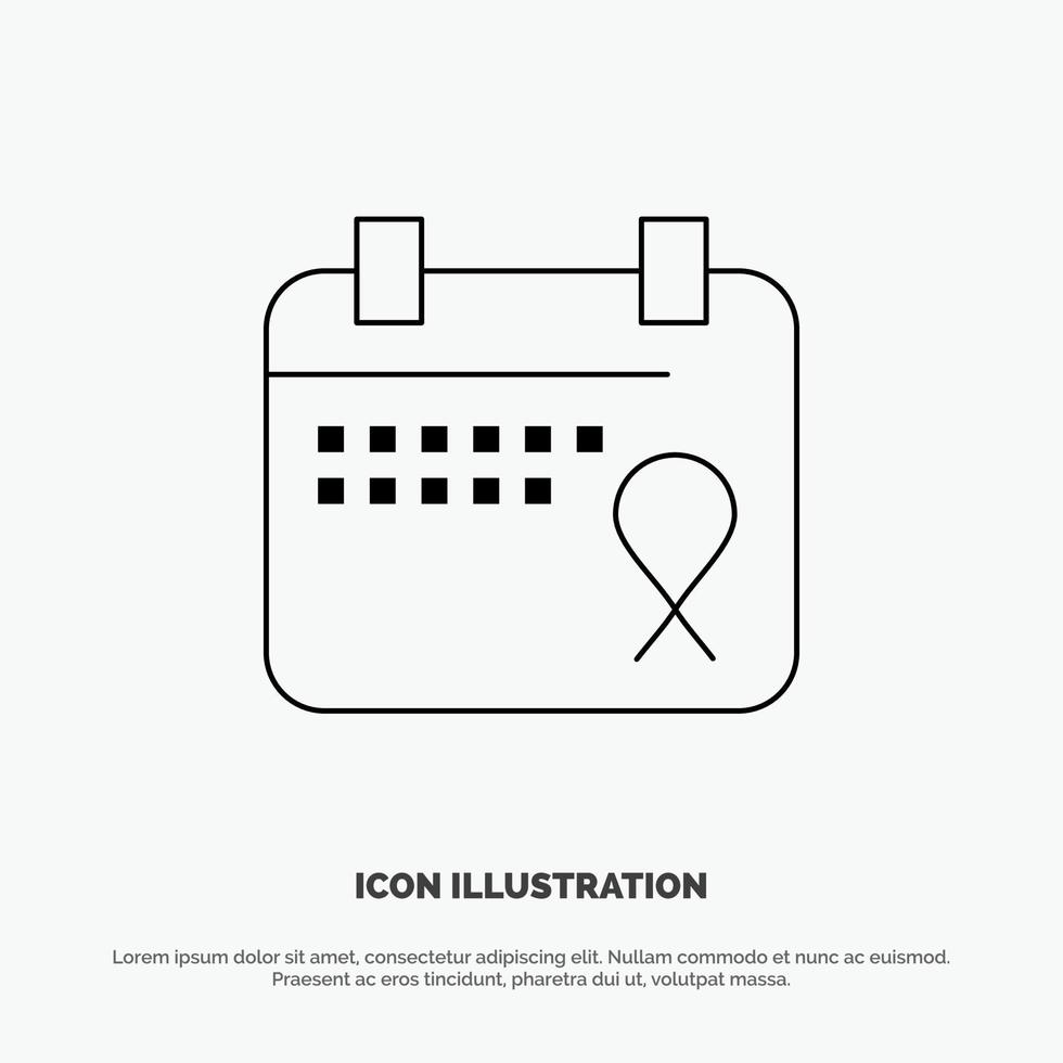 Calendar Love Operation Date Vector Line Icon