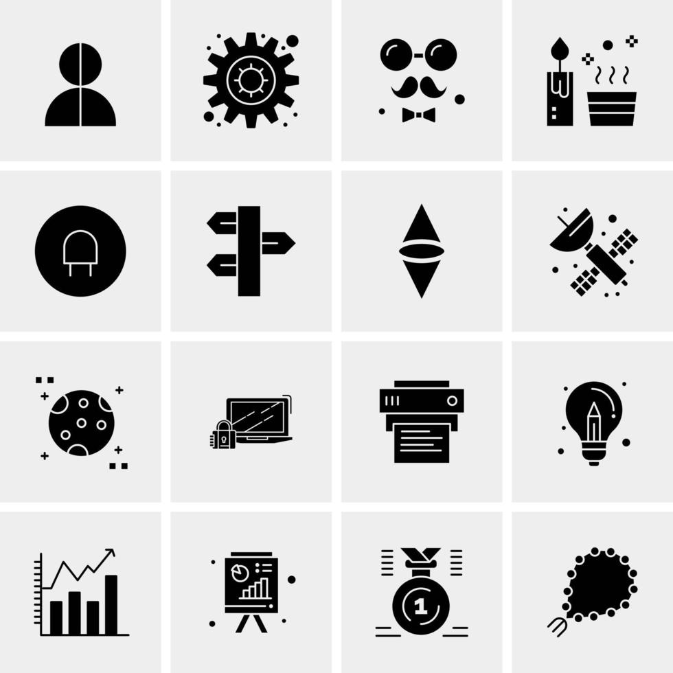 16 Business Universal Icons Vector Creative Icon Illustration to use in web and Mobile Related project