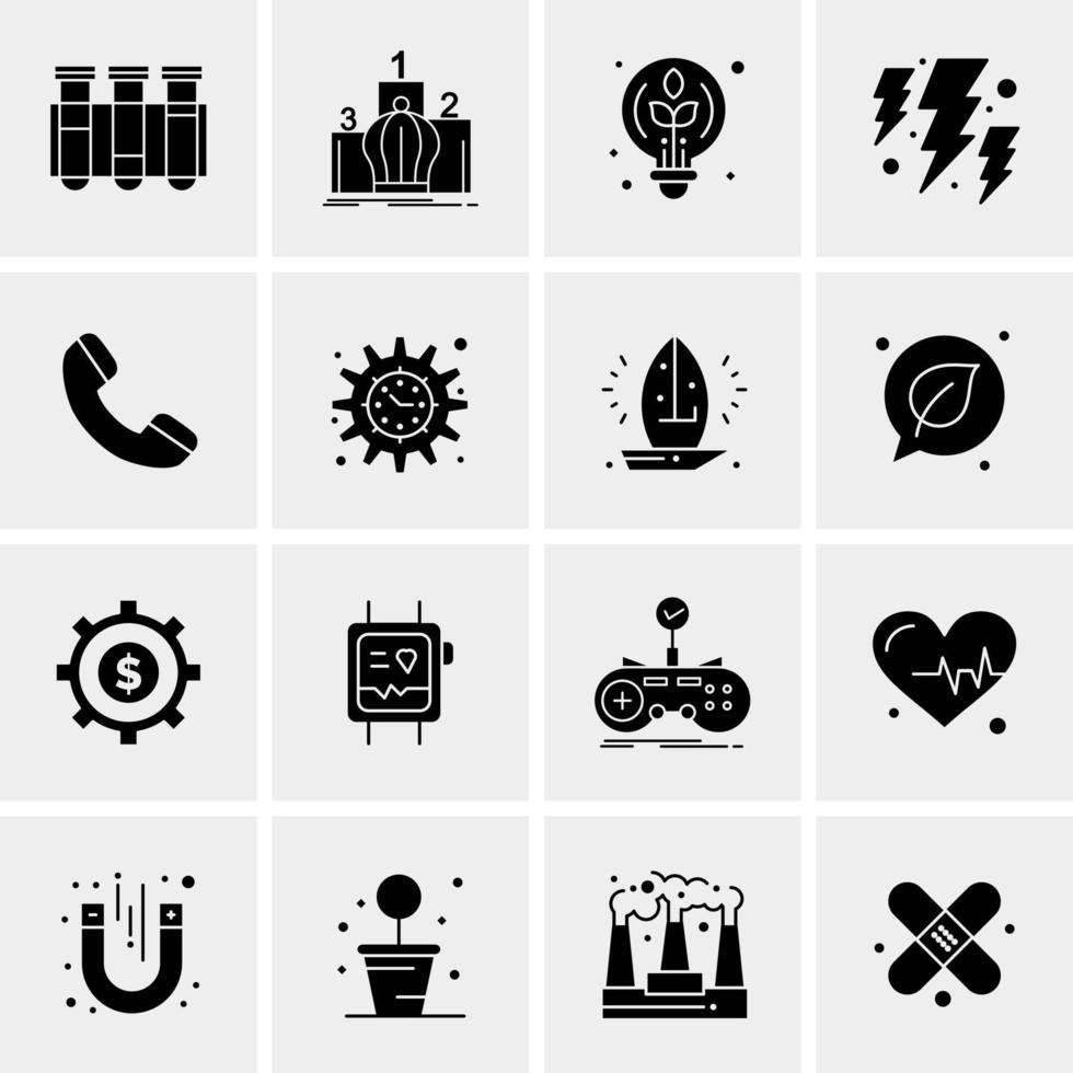 16 Business Universal Icons Vector Creative Icon Illustration to use in web and Mobile Related project