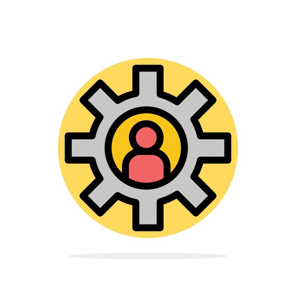 Customer Support Employee Service Support Abstract Circle Background Flat color Icon vector