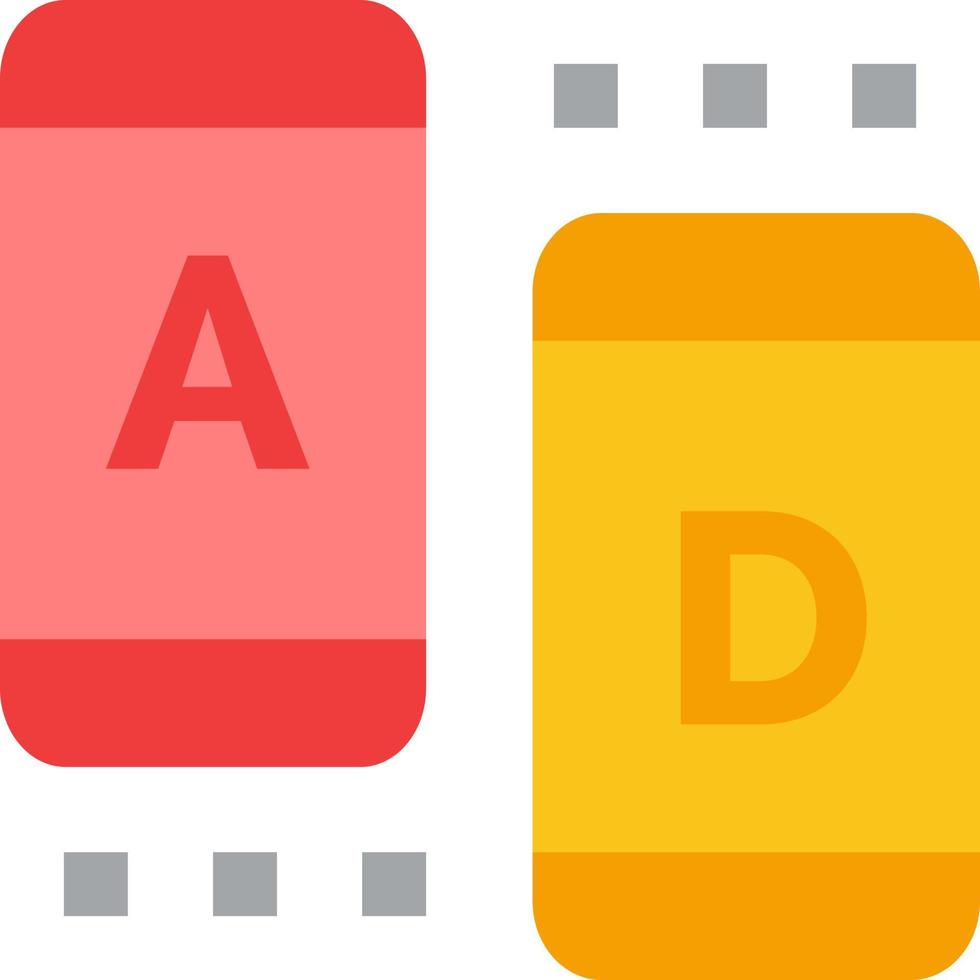 Ad Marketing Online Tablet  Flat Color Icon Vector icon banner Template