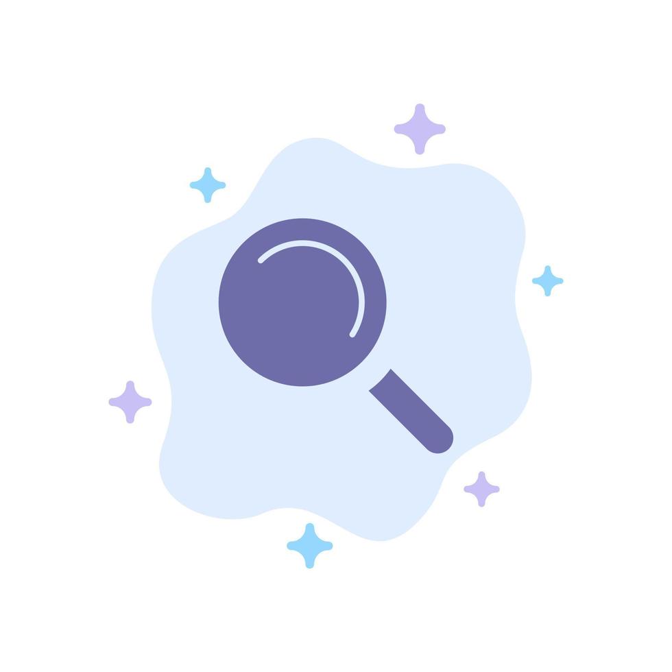 Find Search View Blue Icon on Abstract Cloud Background vector