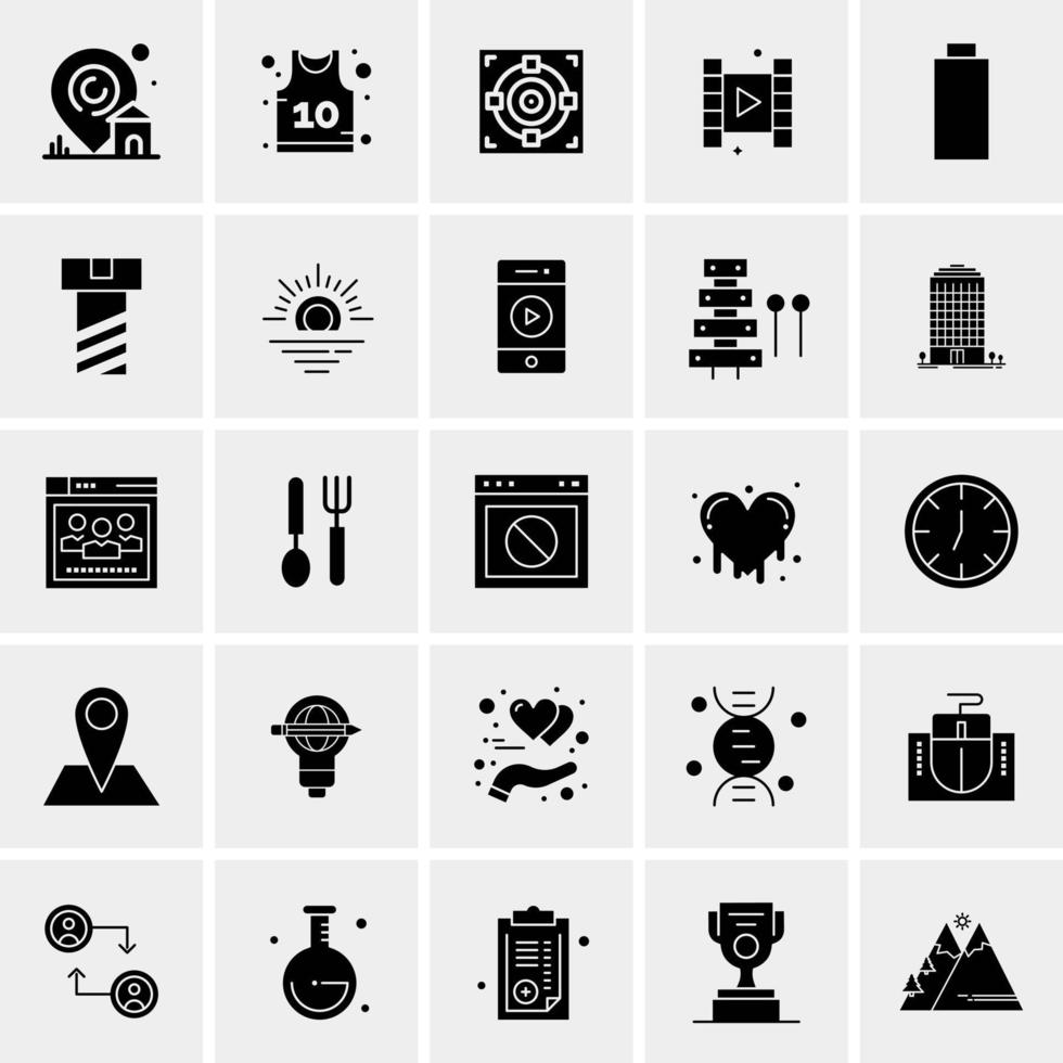 25 Universal Business Icons Vector Creative Icon Illustration to use in web and Mobile Related project