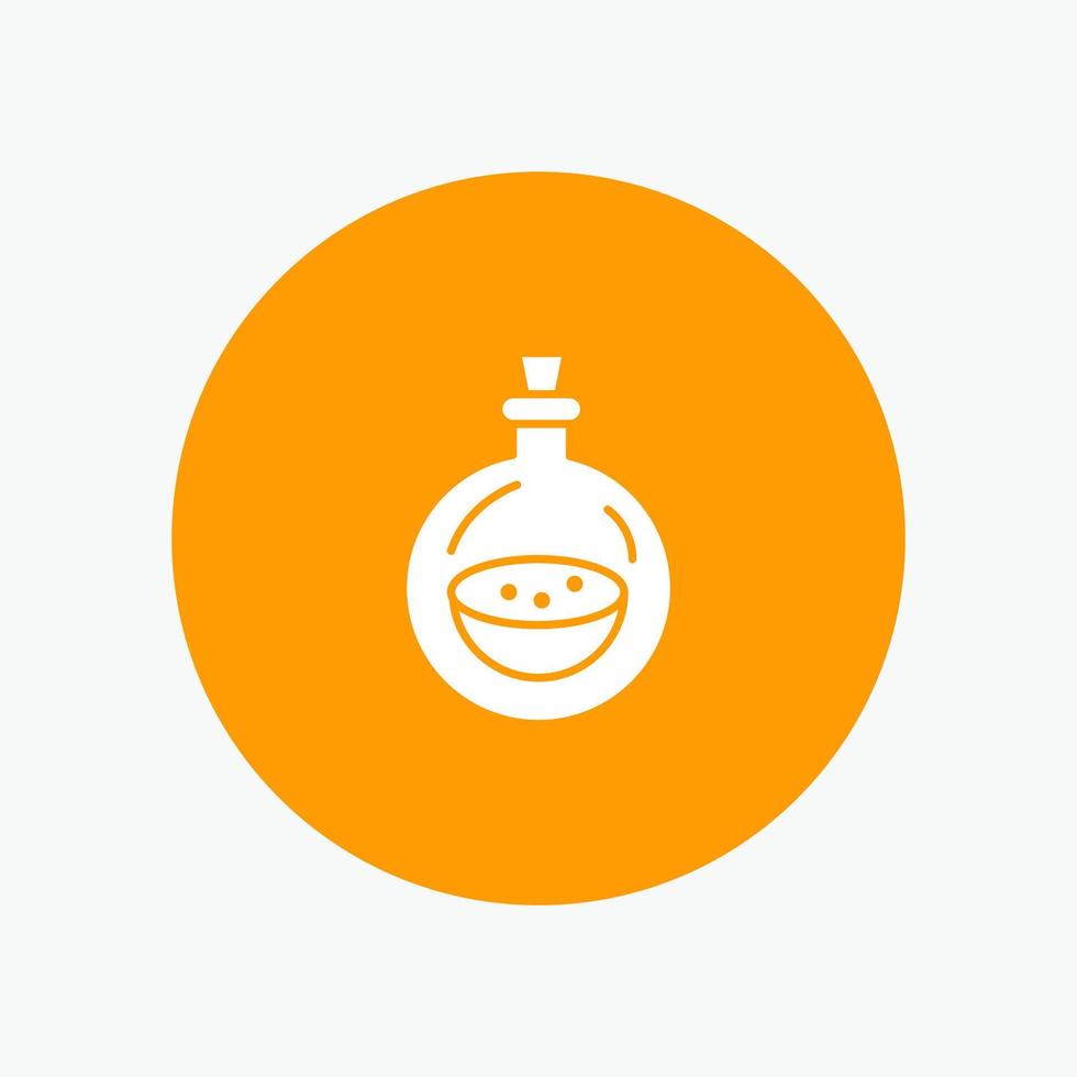Perfume Bottle Toilette Spray white glyph icon vector