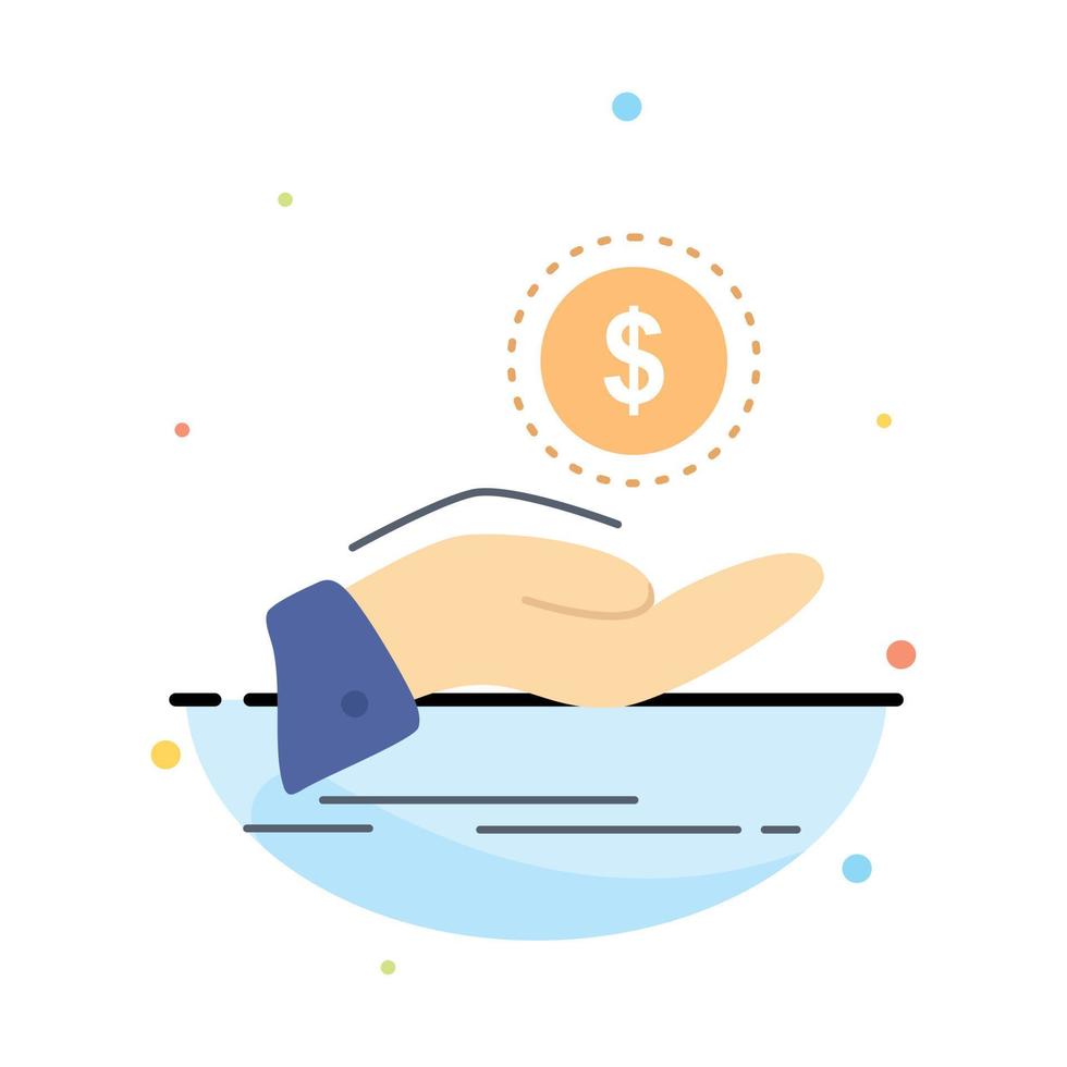 help cash out debt finance loan Flat Color Icon Vector