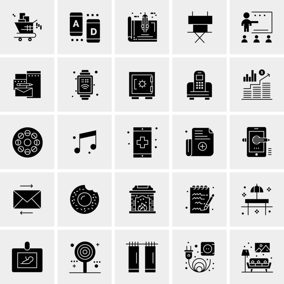 25 Universal Business Icons Vector Creative Icon Illustration to use in web and Mobile Related project