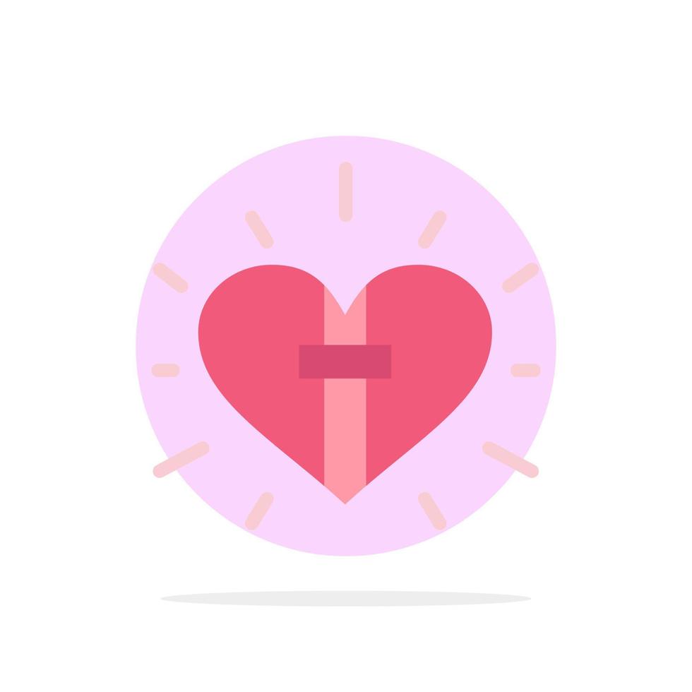 Love Heart Celebration Christian Easter Abstract Circle Background Flat color Icon vector