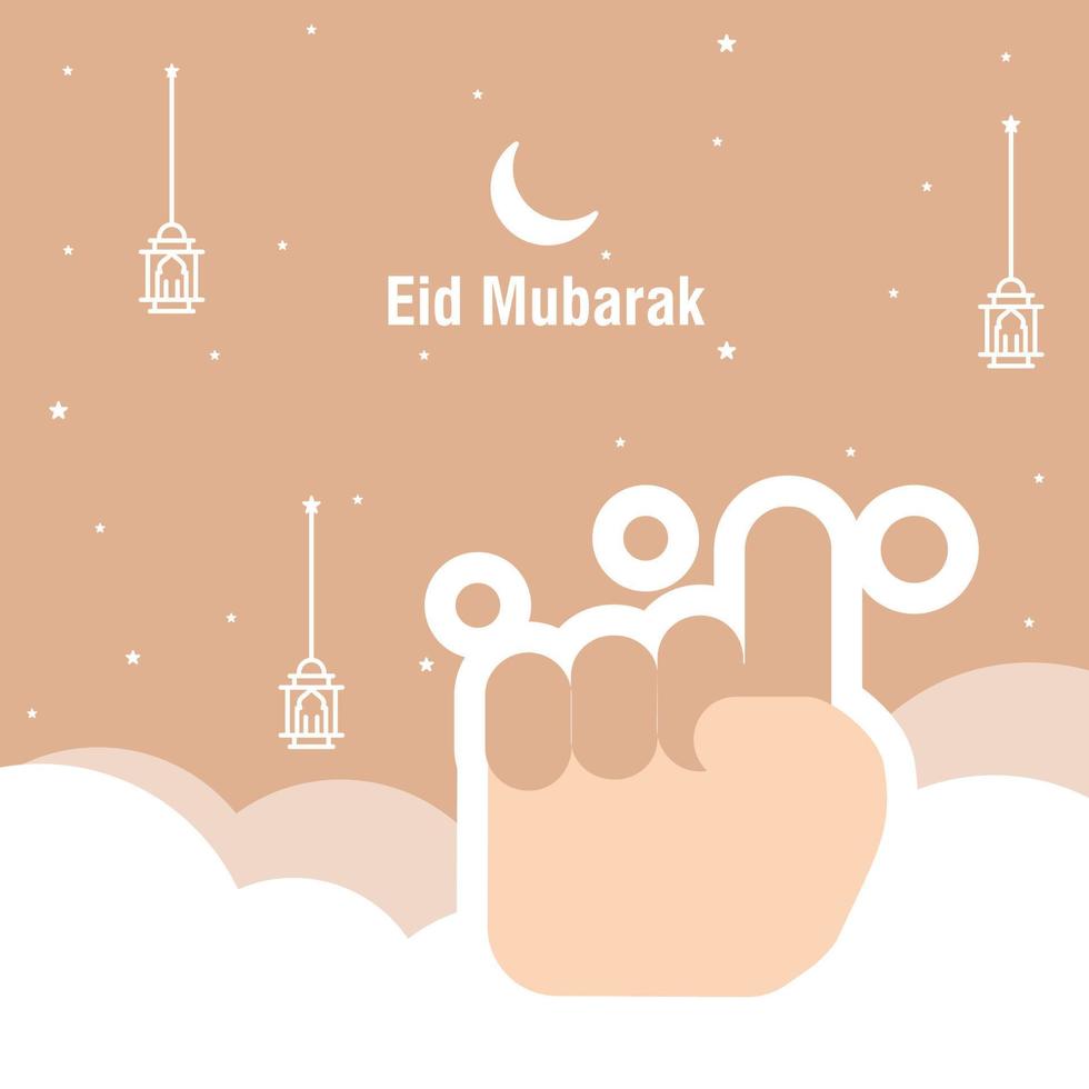 Ramadan kareem greeting template islamic calligraphy and arabic lantern vector illustration translated Generous Ramadan