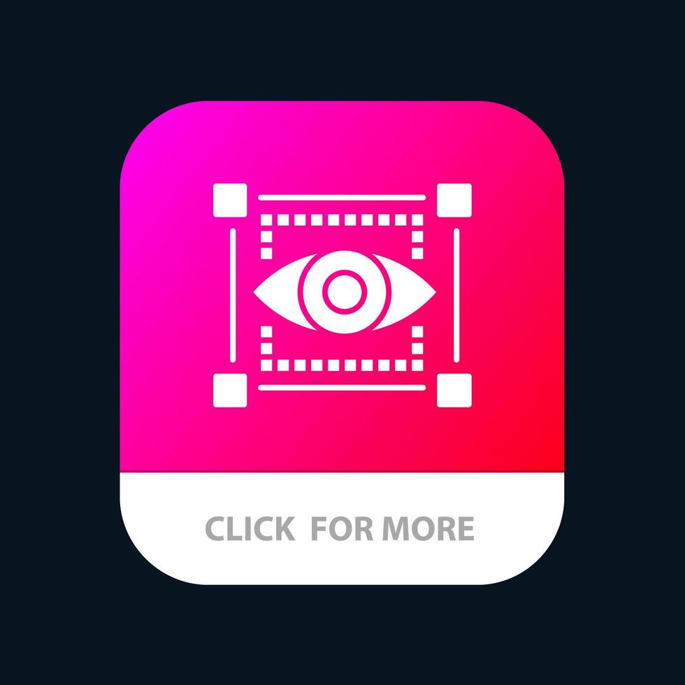 Visual View Sketching Eye Mobile App Icon Design vector