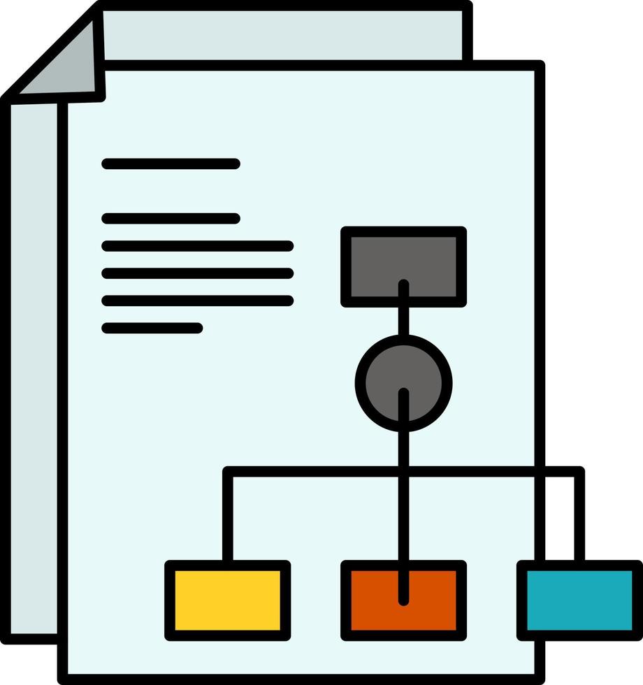 Presentation Graph Invoice Report  Flat Color Icon Vector icon banner Template