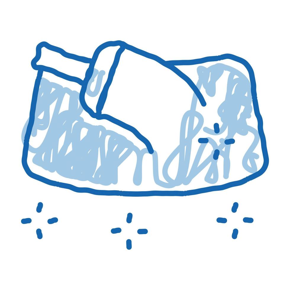 icono de doodle de pistola de reabastecimiento ilustración dibujada a mano vector