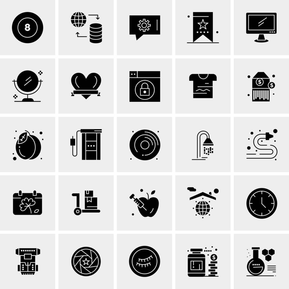 25 Universal Business Icons Vector Creative Icon Illustration to use in web and Mobile Related project