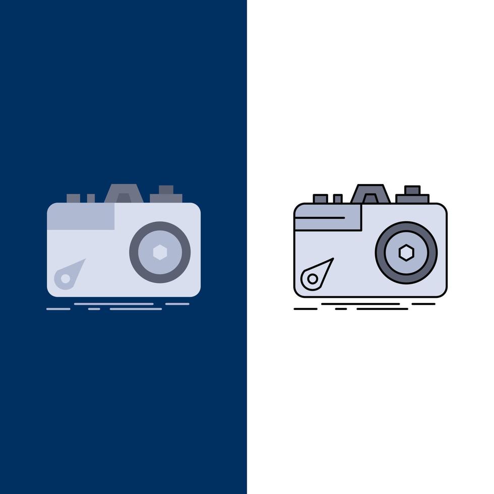 Camera photography capture photo aperture Flat Color Icon Vector