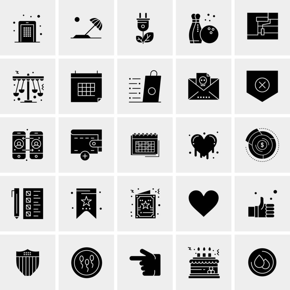 25 Universal Business Icons Vector Creative Icon Illustration to use in web and Mobile Related project