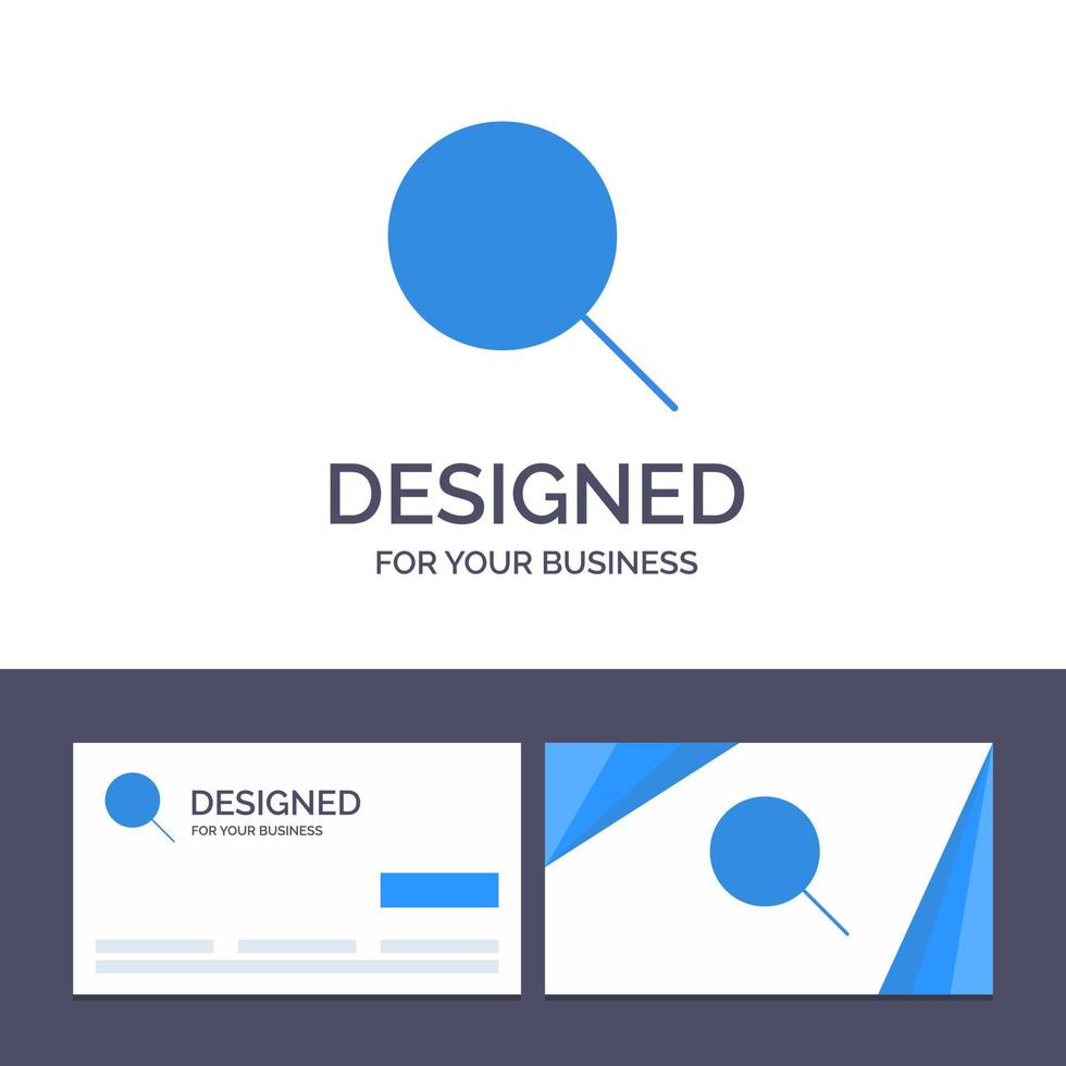 tarjeta de visita creativa y plantilla de logotipo conjuntos de búsqueda de instagram ilustración vectorial vector