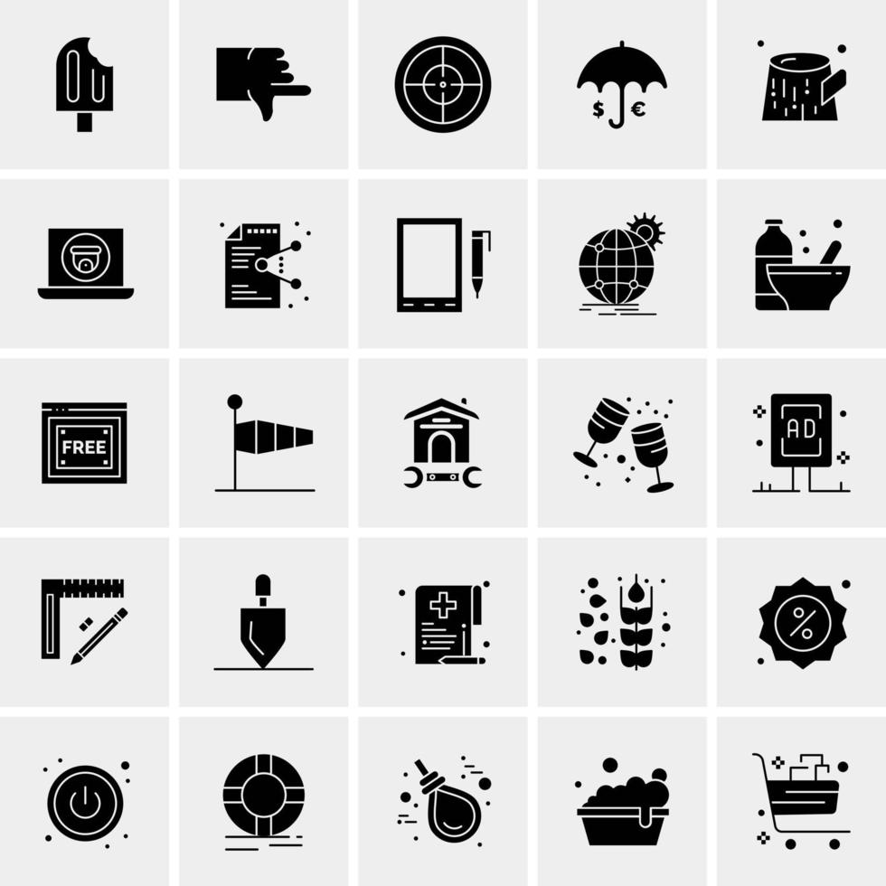 25 Universal Business Icons Vector Creative Icon Illustration to use in web and Mobile Related project