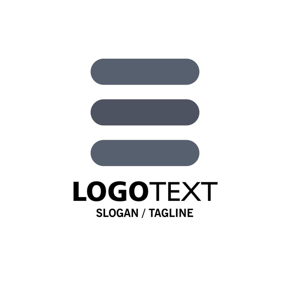 List Task Text Business Logo Template Flat Color vector