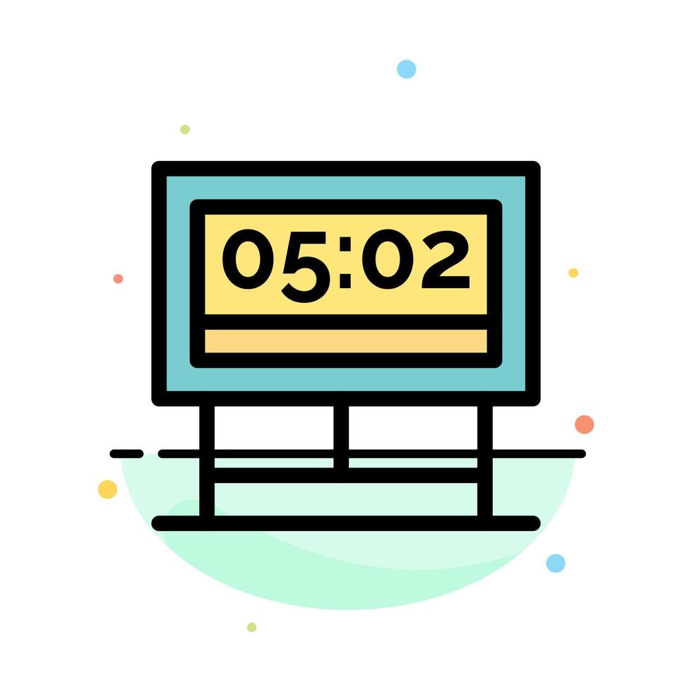 Board Game Score Scoreboard Abstract Flat Color Icon Template vector