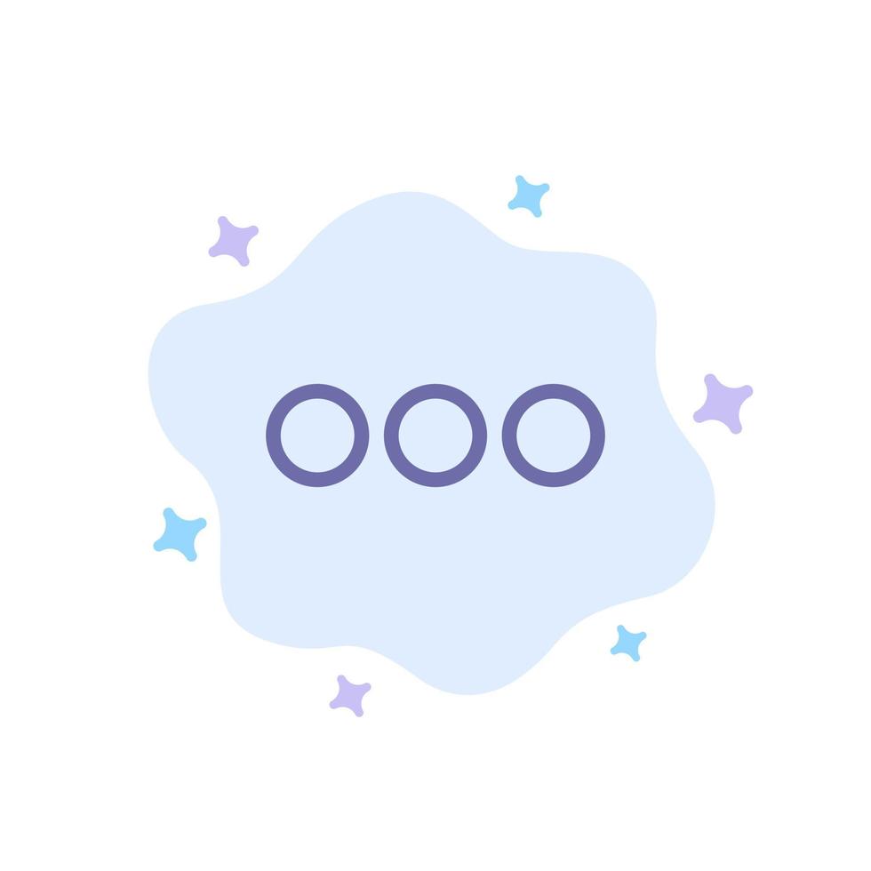 chat chat masaje signo icono azul sobre fondo de nube abstracta vector