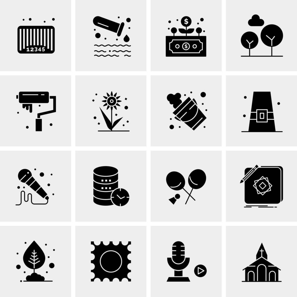 16 Business Universal Icons Vector Creative Icon Illustration to use in web and Mobile Related project