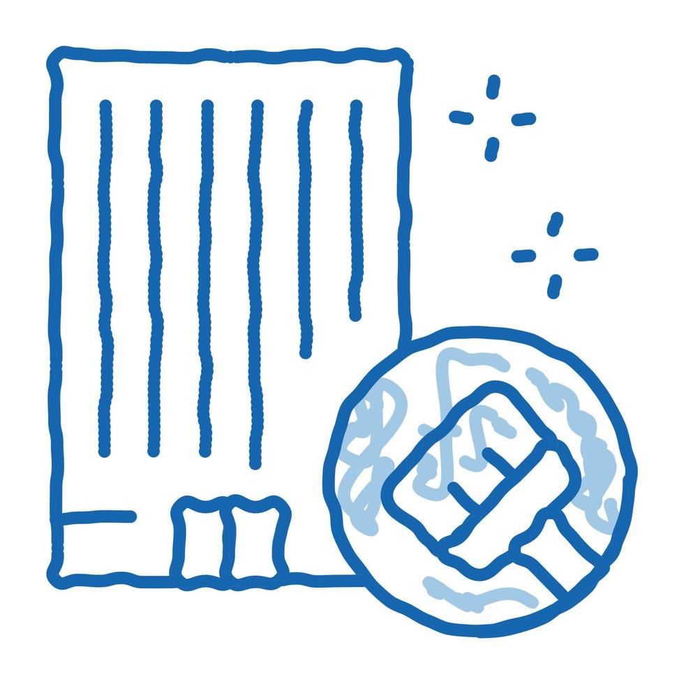 Building Clean doodle icon hand drawn illustration vector