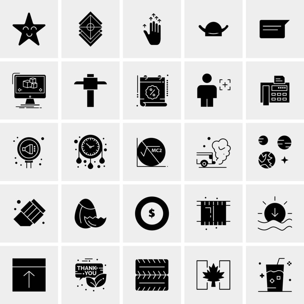 25 Universal Business Icons Vector Creative Icon Illustration to use in web and Mobile Related project