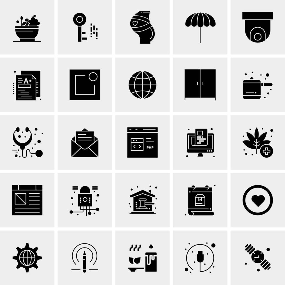 25 Universal Business Icons Vector Creative Icon Illustration to use in web and Mobile Related project