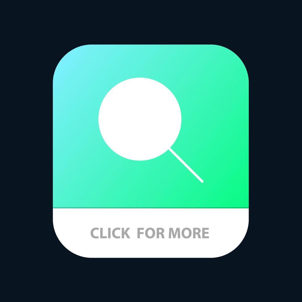 Search Research Basic Ui Mobile App Button Android and IOS Glyph Version vector