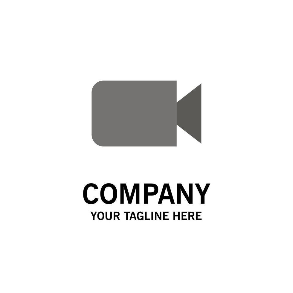 imagen de cámara plantilla de logotipo de empresa de interfaz de usuario básica color plano vector